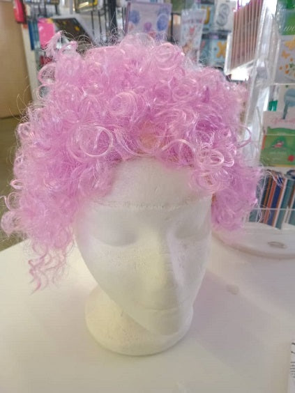 Wig Afro Pink