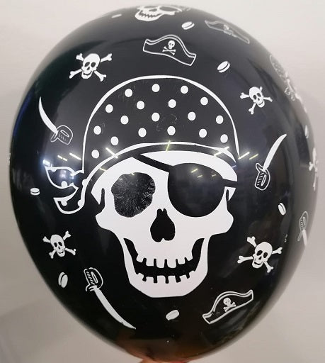 Balloon Latex Pirate Skull