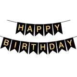 Bunting - Happy Birthday Black