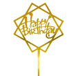 Cake Topper - HB Gold
