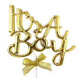 Cake Topper - it's a Boy (Gold)