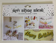 BDay - Bunting 1.5m Gold or Silver