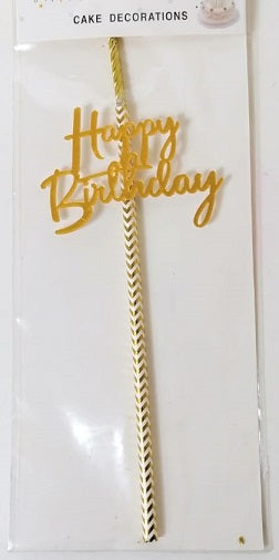 Cake Topper HBD
