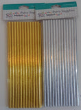 Paper Straws Gold/Silver