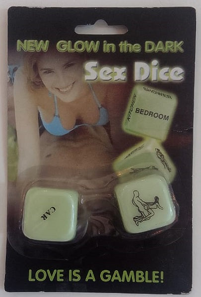Hen - Sex Dice (Glow in the dark) 2pc