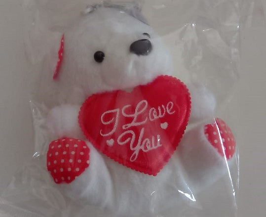 Teddy Bear Heart/Key Ring