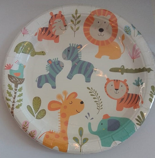 Wild Animals - Plates 23cm (10)