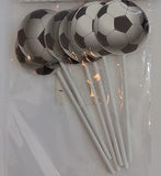 Soccer Cake Topper 6pc