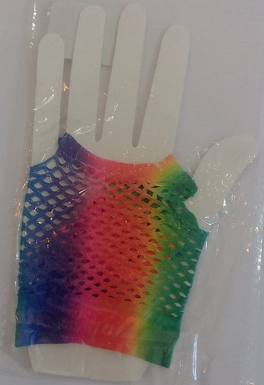 Gloves - Short Net Rainbow