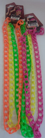 The 80's Necklace Plastic Chain Neon
