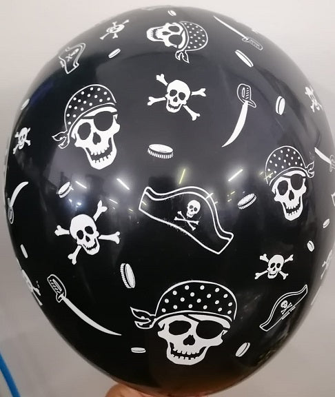 Balloon Latex Pirate Skull