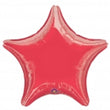 Foil Bal Plain - Metallic Red Star