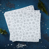 Napkins Silver Snowflakes (16)