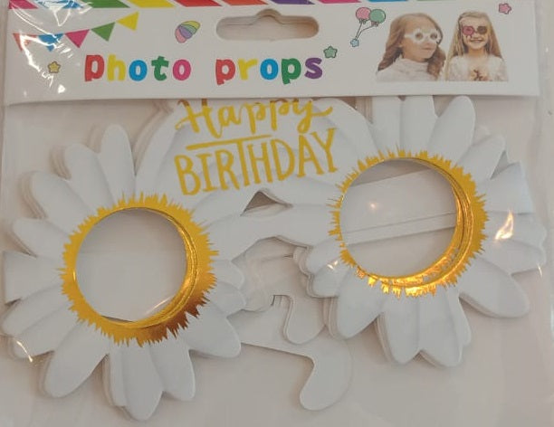Photo Prop Glasses HBD 6pc
