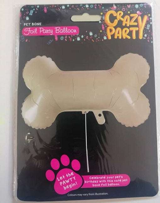 Pet Party Foil Balloon Dog Bone