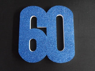 Poly 60 30cm Glitter Blue