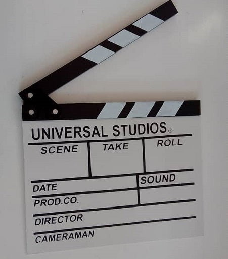 Hollywood - Directors Clapboard White