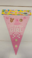 Flag Banner It's A Girl 3m