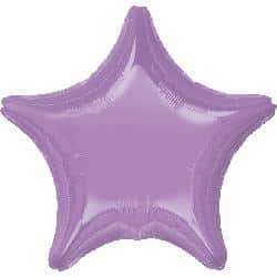 Foil Bal Plain - Pearl Lavender Star
