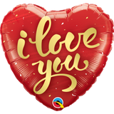 Foil Balloon I Love You Gold