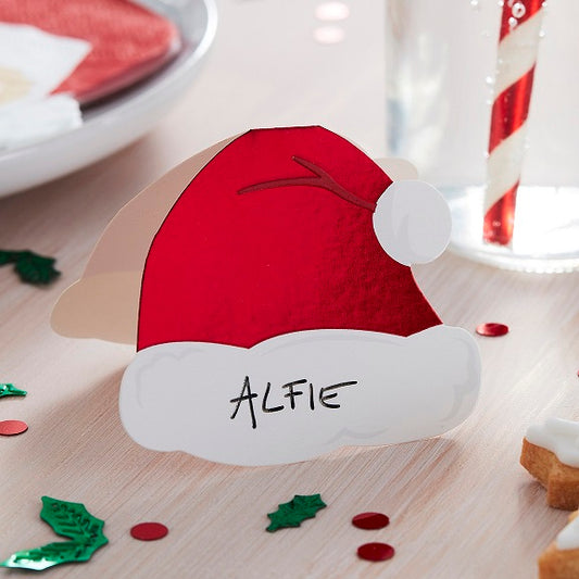 Xmas - Santa Hat Place Card