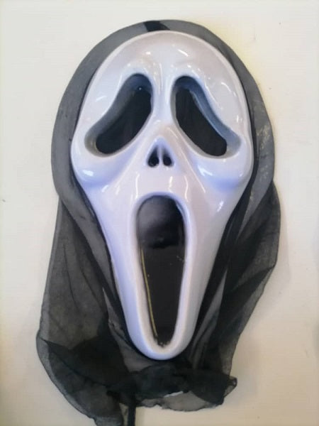 Halloween Mask Scream with Hood assorted