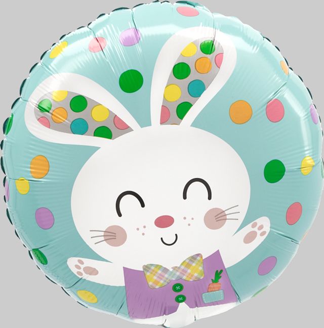 Foil Balloon - Spotted Bunny