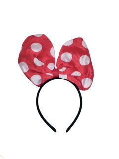 Headpiece Red Polka Dot Bow