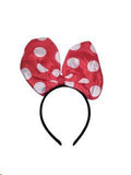 Headpiece Red Polka Dot Bow