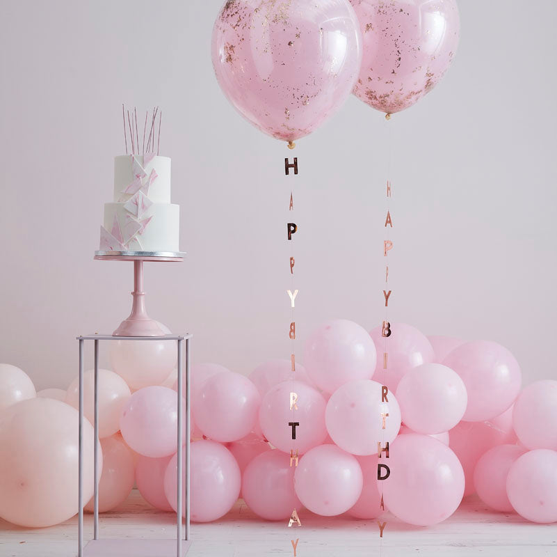Balloon Tail - Rose Gold Happy Birthday (5)