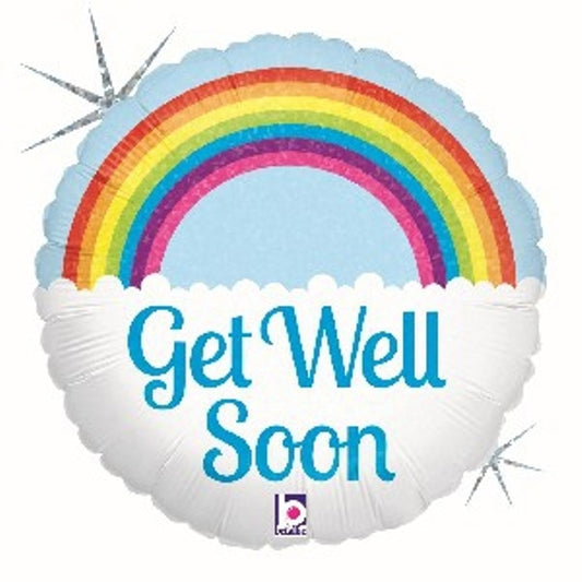 Foil Balloon - Get Well Soon Rainbow