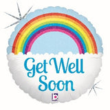 Foil Balloon - Get Well Soon Rainbow