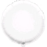18 inch Foil Round Balloon White