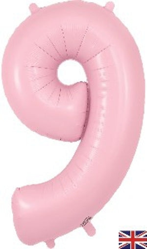 Foil Balloon Super Shape 9 Matte Pink 34 inch