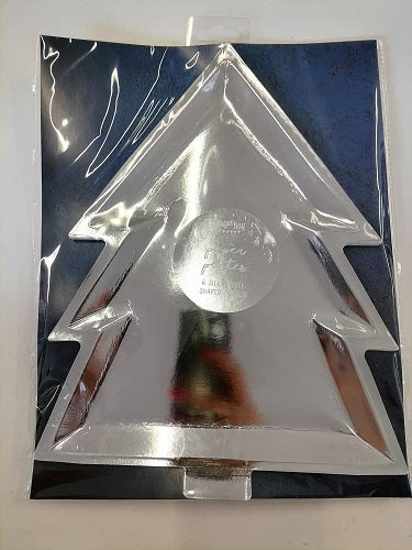 Xmas- Christmass Tree Plate Silver