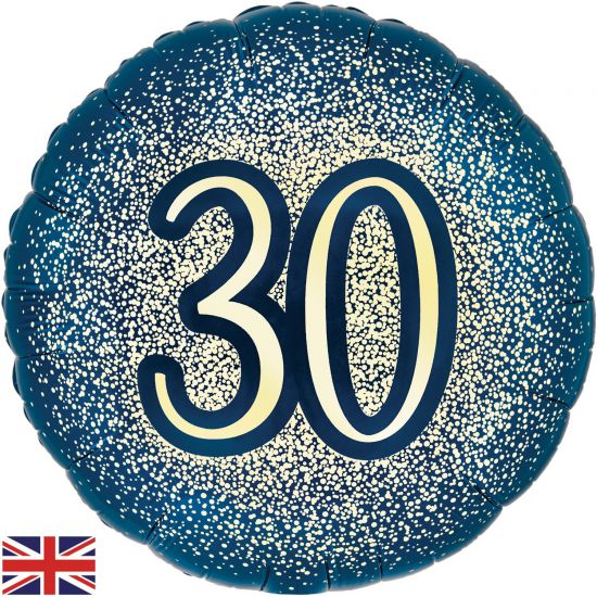 Foil Balloon Navy 30th