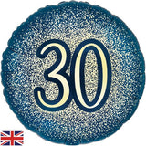 Foil Balloon Navy 30th