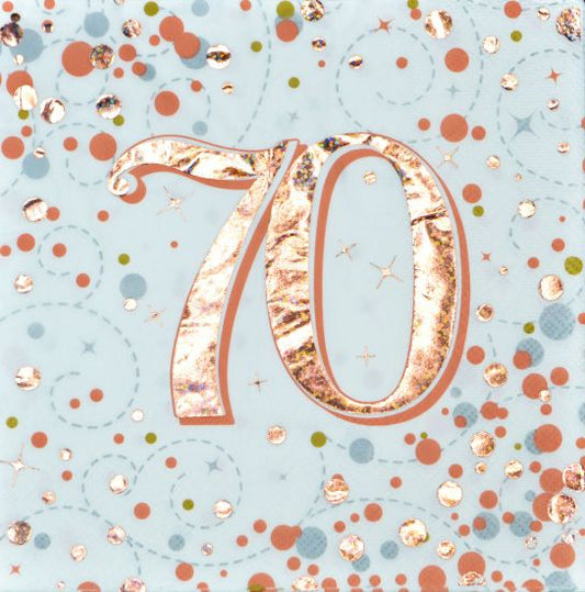 Age70 - Serviettes RoseGold Sp Fizz (16)