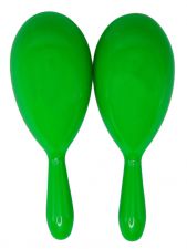 Maracas Plastic 19cm 2pc Green