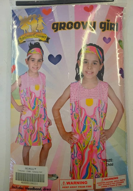 Costume Child Groovy Girl 7-10 years