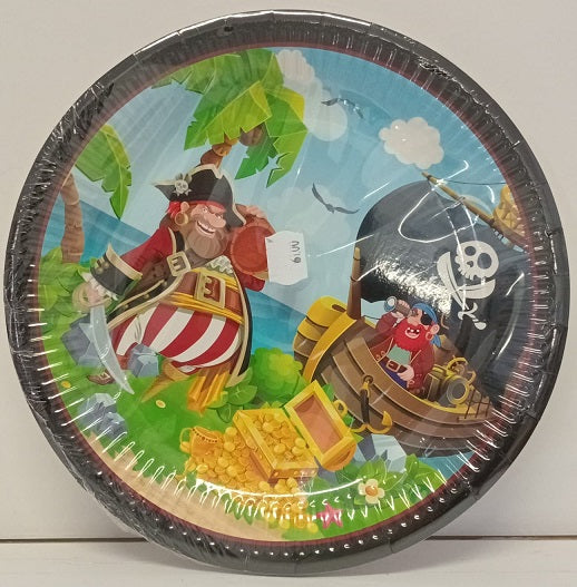 Pirate- Island Paper Plates 23cm (8)