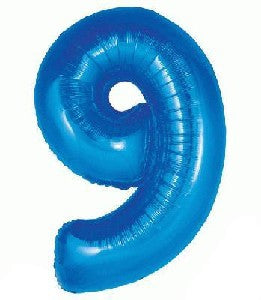 Foil Balloon - SS 9 Blue 34 inch