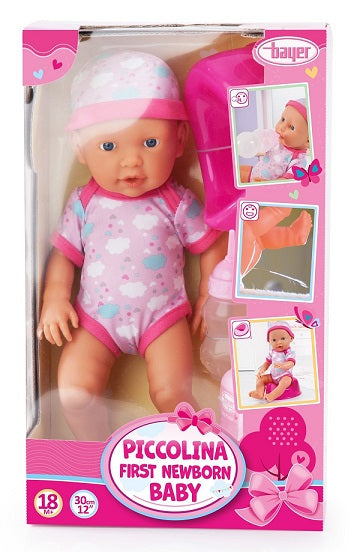 Piccolina Newborn Baby Doll 30cm