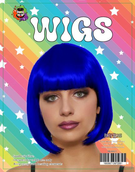 Wig Bob Dark Blue