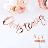 Christening Bunting Rose Gold