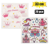 Serviettes - Princess 20pc