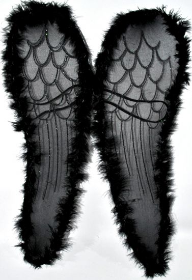 Wings Angel 58cm Black