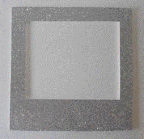 Photobooth Frame 60cm Glitter Silver
