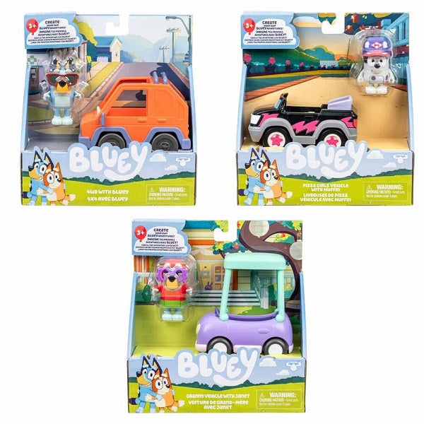 Bluey Basic Vehicles Asstd