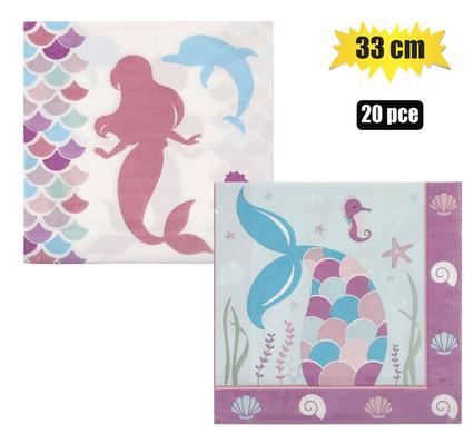 Serviettes Mermaid 20pc